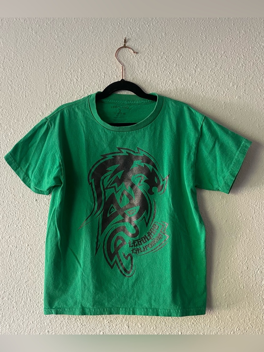 Legoland California T Shirt Kids Small Green Dragon Graphic Tee